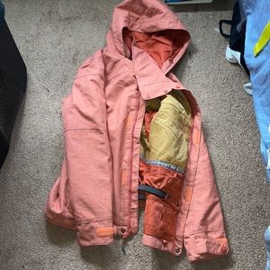 Burton Ski Coat peach orange size M